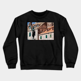 Roofs and Windows. Dubrovnik. Crewneck Sweatshirt